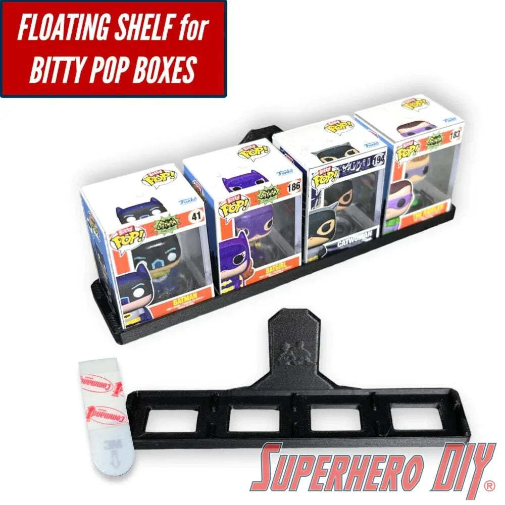 Floating Shelf for Bitty Pop BOXES | Fits your Bitty Pop Boxes