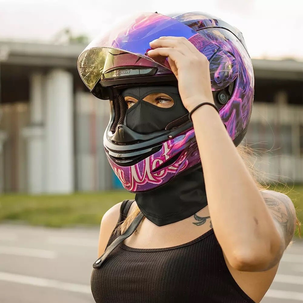 2 Hole Balaclava Full Face Mask Beanie Ski Sun Hood Motorcycle Cycling Outdoor