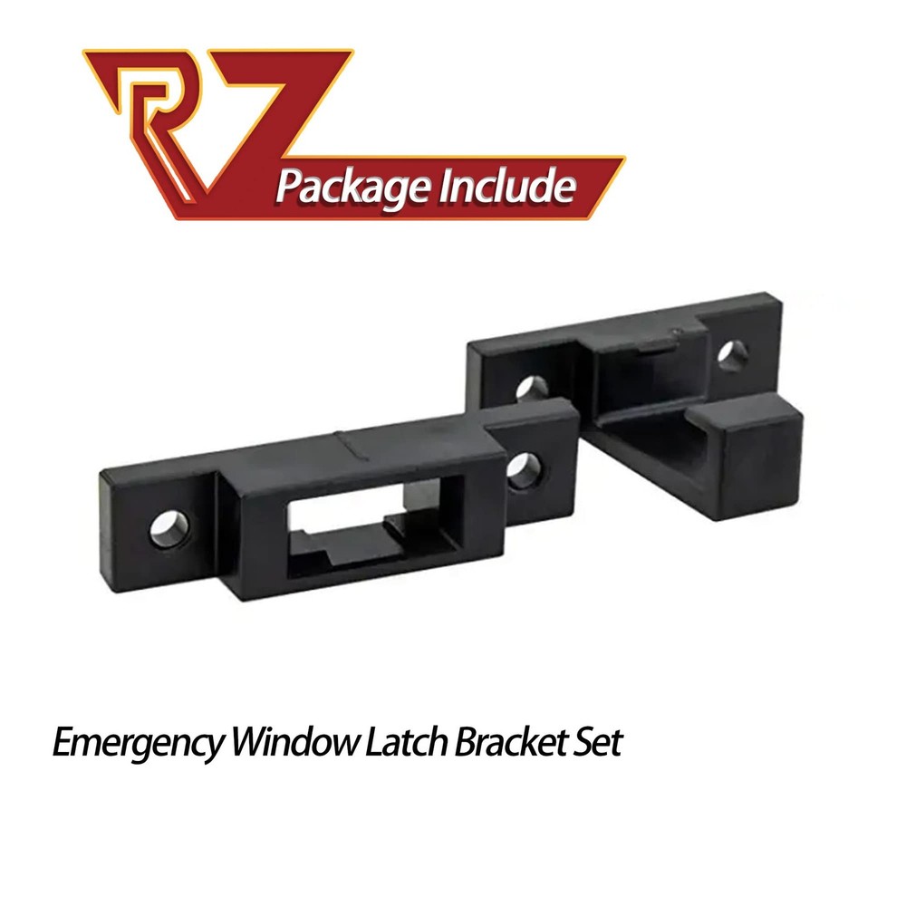 Window Latch Bracket, RV Emergency EXIT Window Latch Holder, Black EXIT