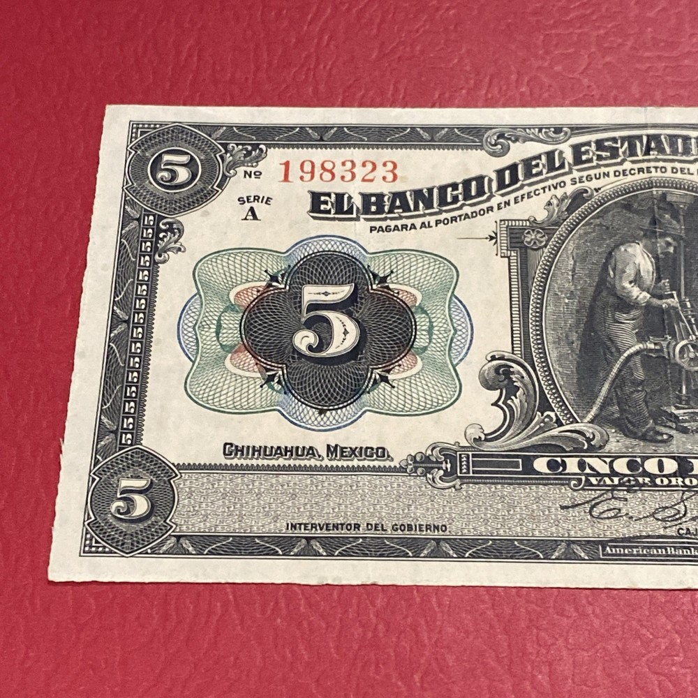 Mexico - 5 Pesos - 1913