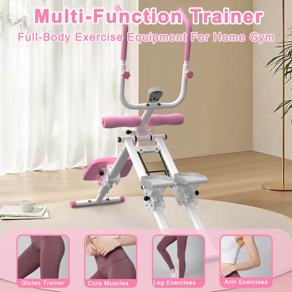 Multifunctional 2-In-1 Stair Stepper Ab Workout Machine