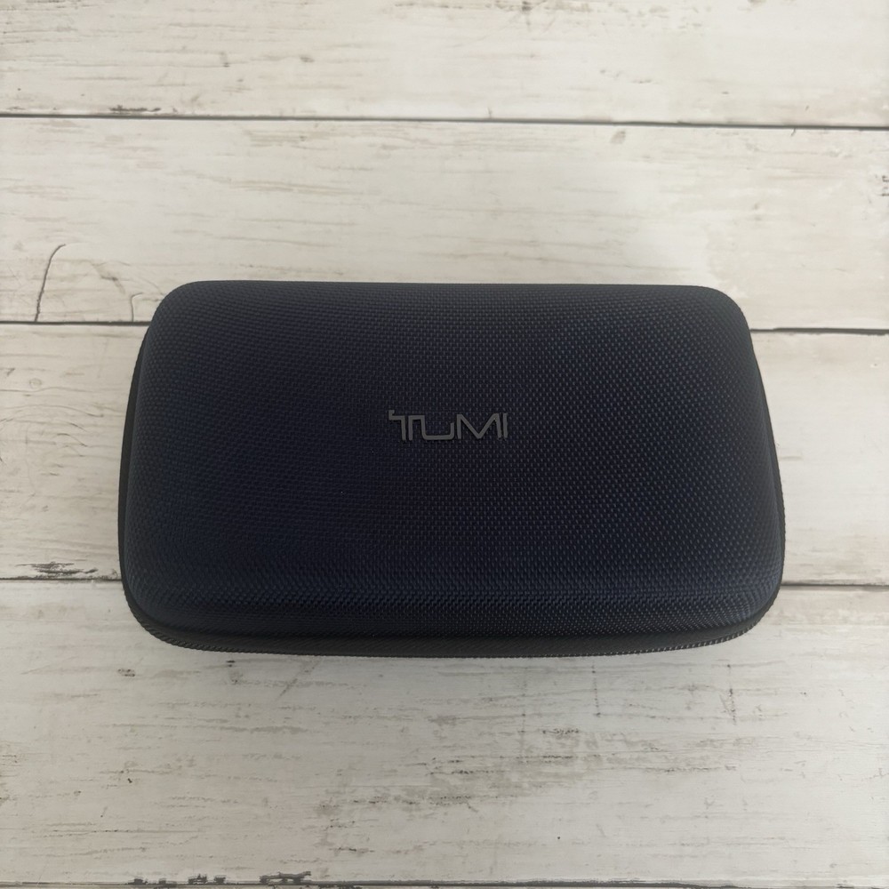 Tumi Delta Hard Shell Case Empty For Toiletry Cosmetics Amenity Kit Read*
