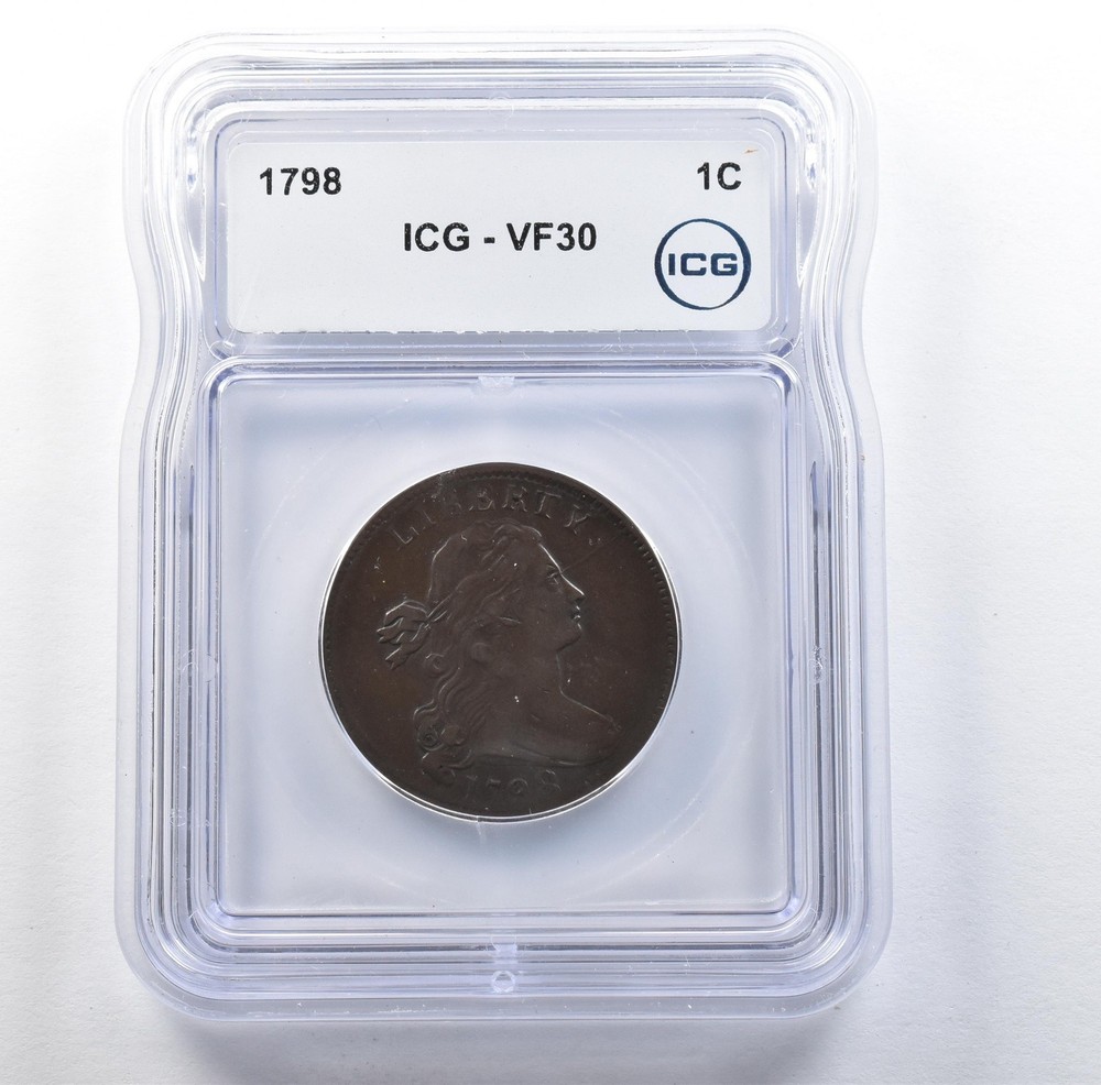 1798 Draped Bust Large Cent VF30 ICG *3081
