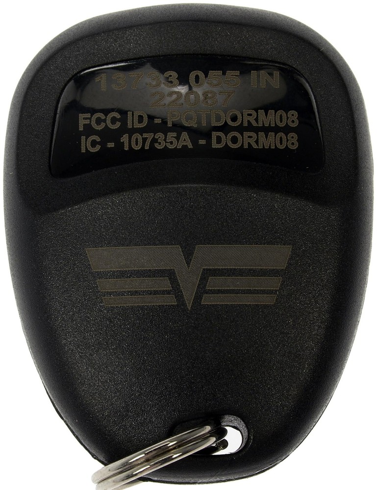 Dorman 13733 Keyless Entry Remote 3 Button Compatible with Select Models Black