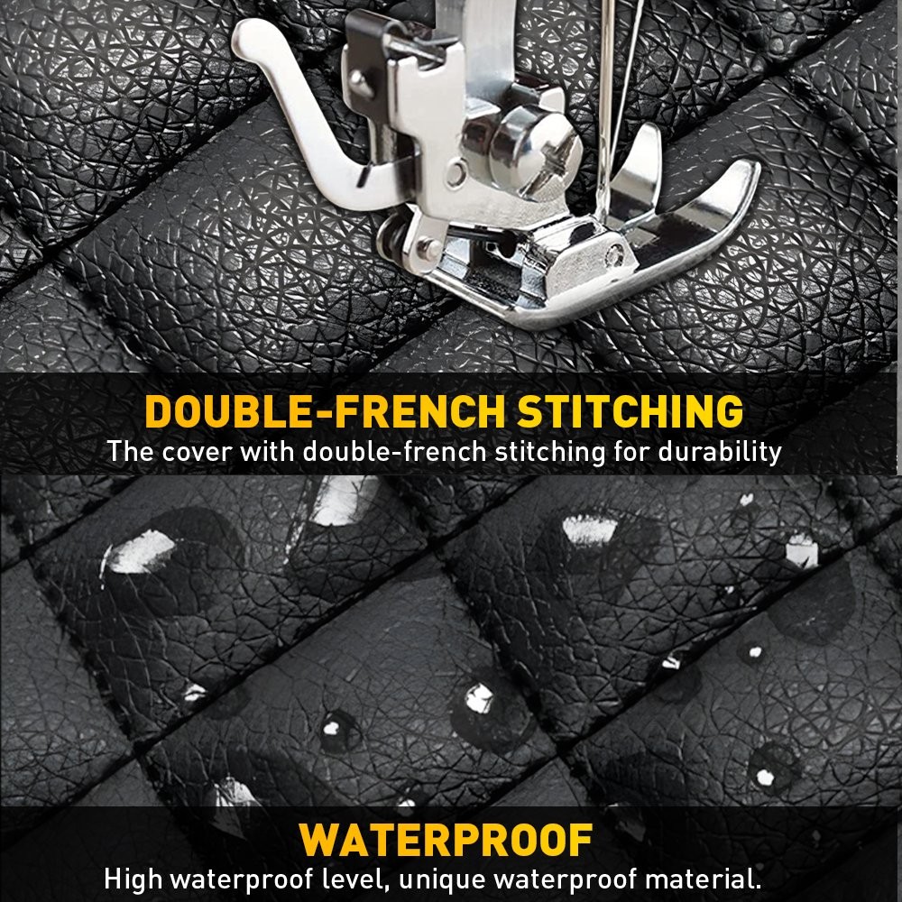 Fits Cadillac Escalade 2021-2026 Center Console Lid Armrest Cover Black Leather