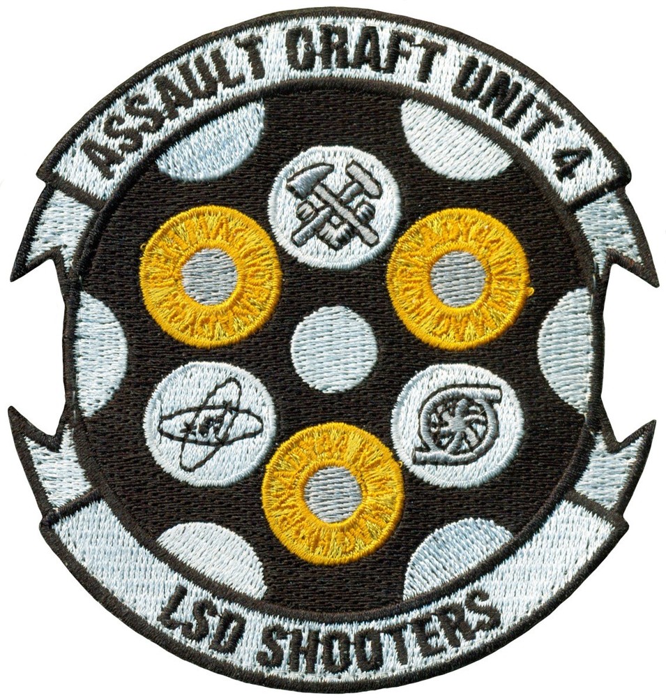 USN ASSAULT CRAFT UNIT 4 (ACU-4) LSD SHOOTERS - PATCH