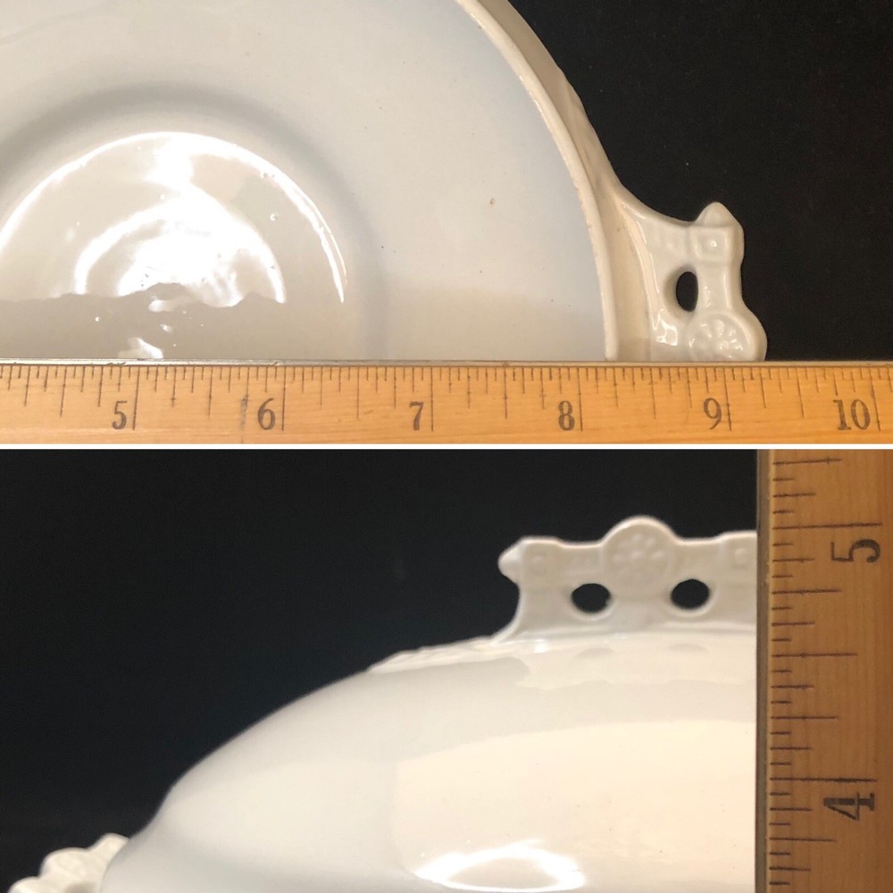 Thomas Elsmore & Son White Covered Casserole England