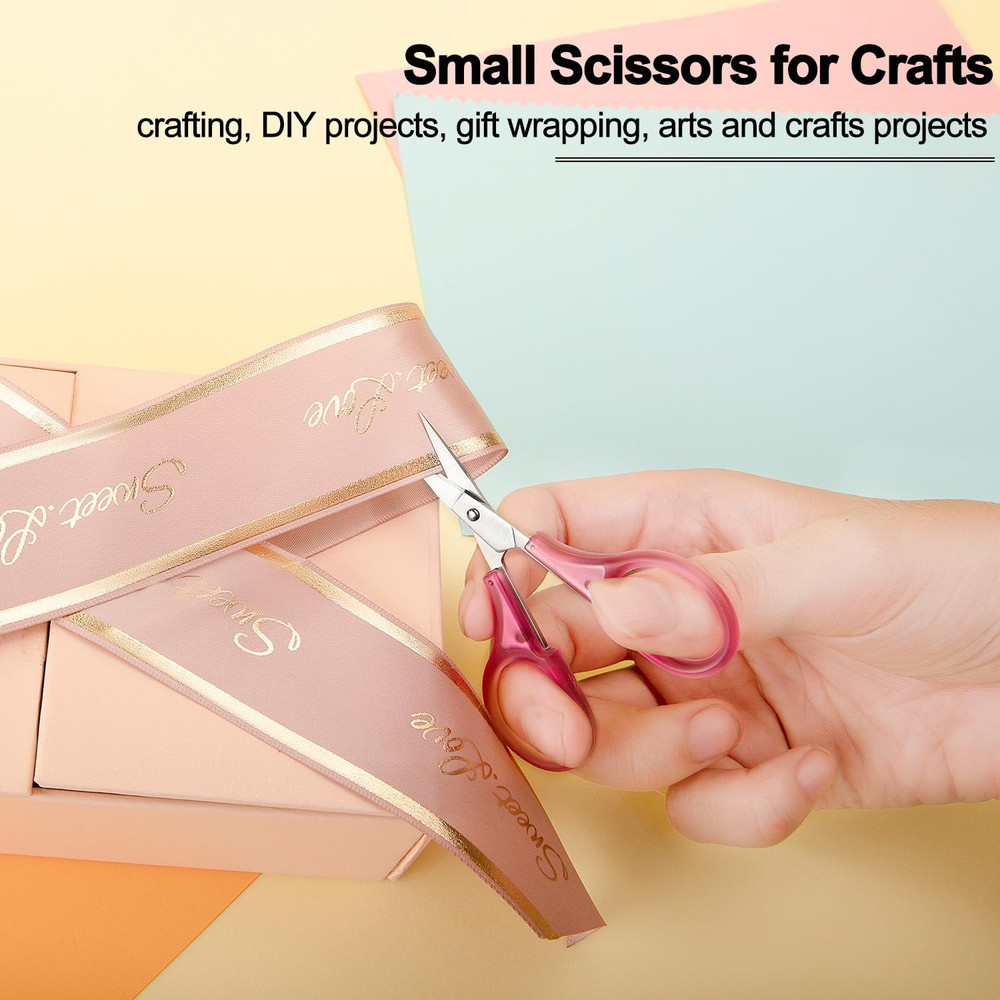 Small Craft Scissors, 3" Tiny Travel Scissors Tsa Compliant with Cover, Sharp