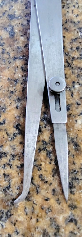 🗽 VINTAGE STARRETT HERMAPHRODITE 6" DIVIDER CALIPER