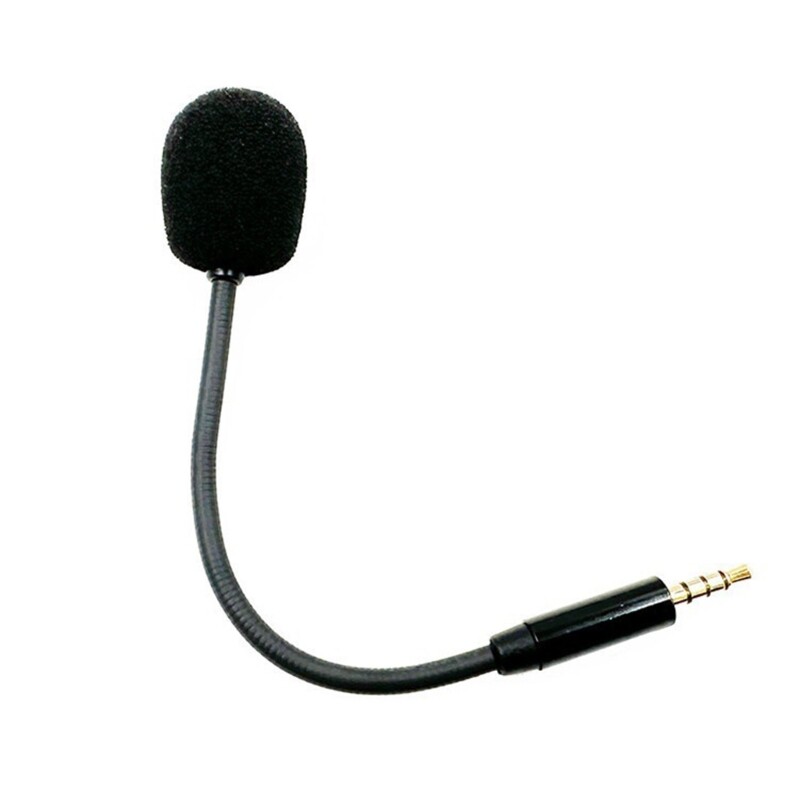 Replacement Microphone 3.5mm Gold Plate External Microphone for Game Headset PC