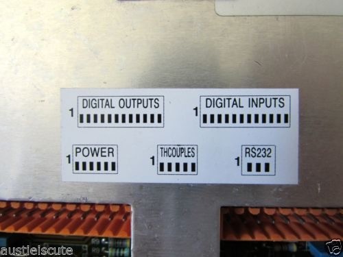ROTO TECH. ASM EUROPE ELEMENT CONTROL PANEL 2517655-01 REV A ECP Temperature