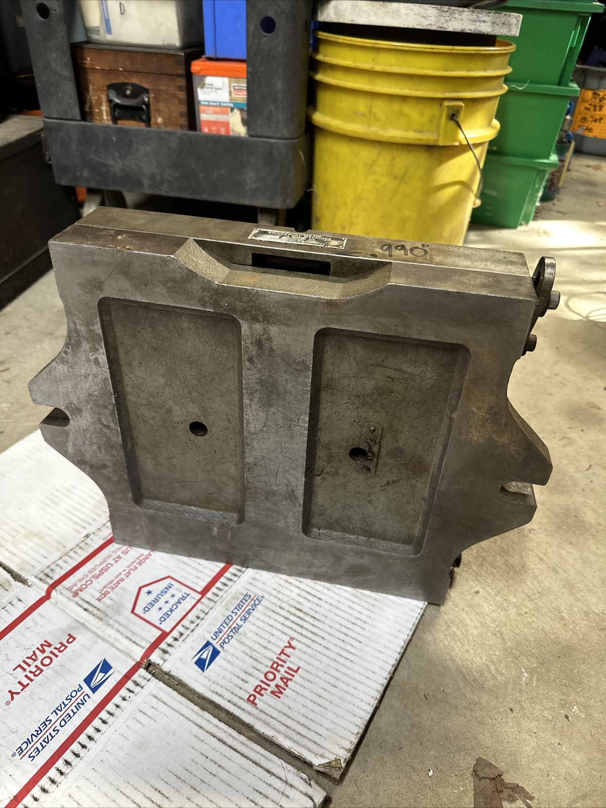 Bridgeport Milling Machine Sine Table Tilting Angle Plate Setup Block Machinist