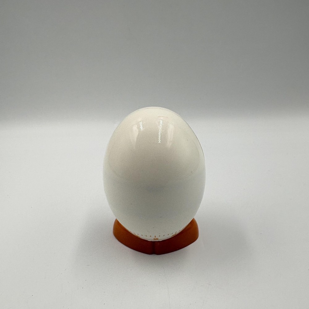 Joie Egg Kitchen Timer White Plastic Mechanical 60 Minute Chicken Cute Design
