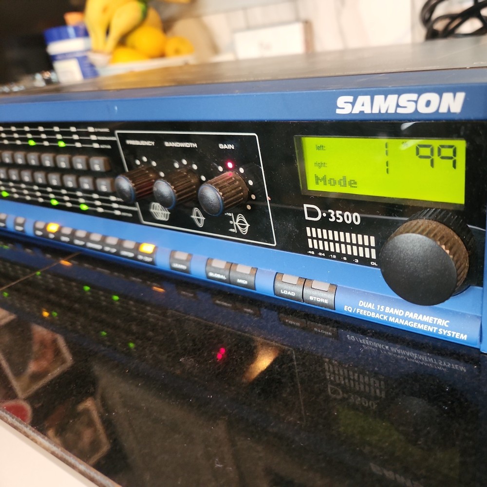 SAMSON D-3500 🌈RaRe🌈 Parametric Equalizer/feedback management system