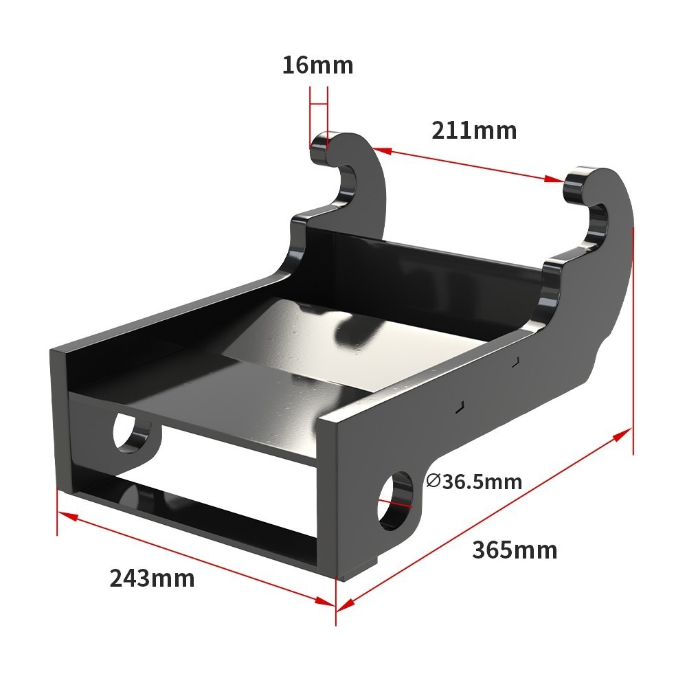 Steel Quick Attach Coupler Bracket - Mini Excavator Bobcat X-change E Series