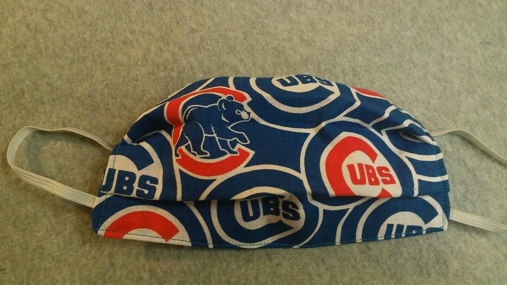 Handmade Fabric Face Mask - Reusable MLB Cubs