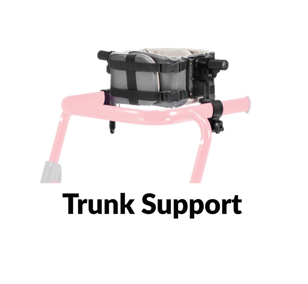 Trunk Support for Pivot Gait Trainer LARGE Adjustable Support Tool Free Mount