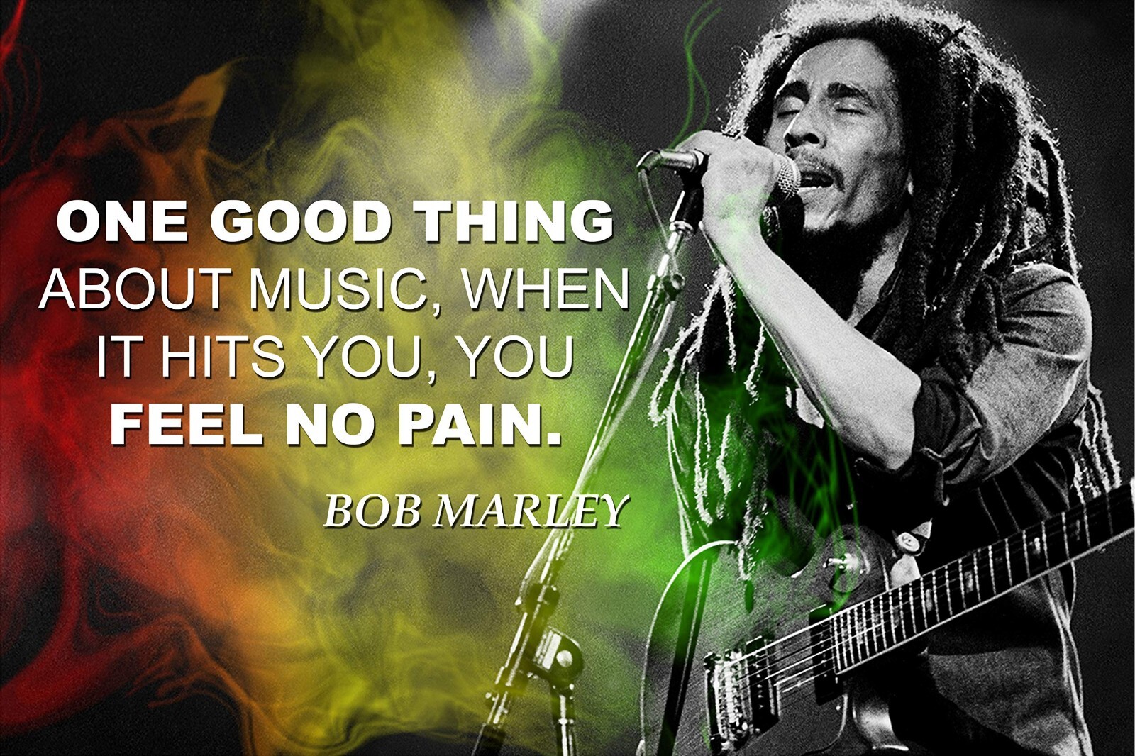 Bob Marley Quote 13" x 19" Re-Print Music Concert Poster