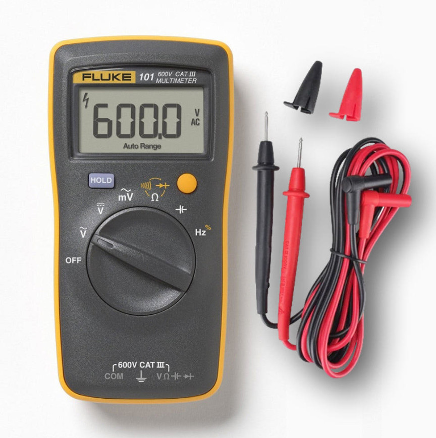 NEW FLUKE 101 Basic Digital Multimeter Pocket Portable Meter AC DC Volt Tester