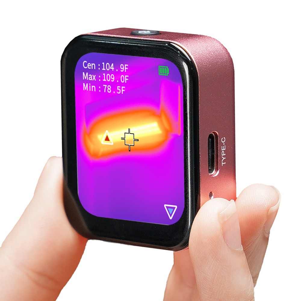 ANXTECH 80*60 Resolution Small Pink Infrared Thermal Imaging Camera Mini Camera