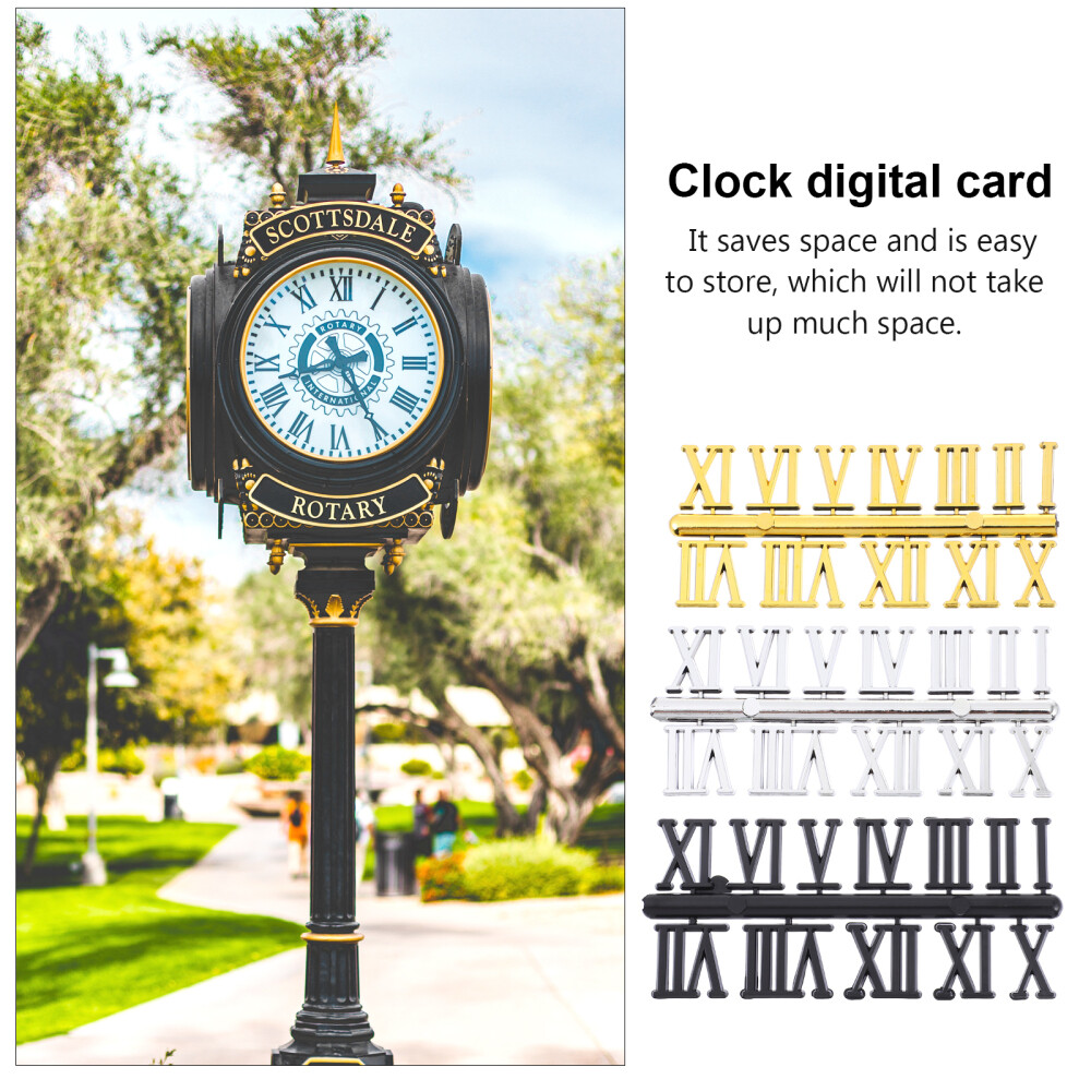 15 Sets Wall Clock Numerals Clock Numerals Roman Numerals for Clock
