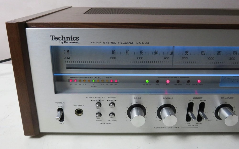 TECHNICS SA-600 RECEIVER WORKS PERFECT SERVICED FULLY RECAPPED + LED's