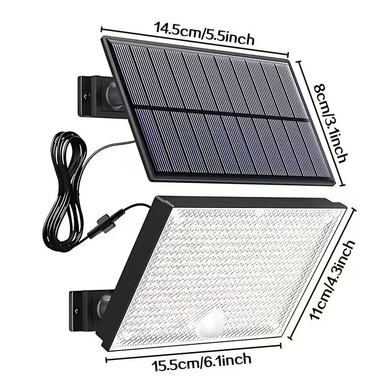 Solar Panel Lamp Motion Sensor Light Outdoor Garden 400LED 5M