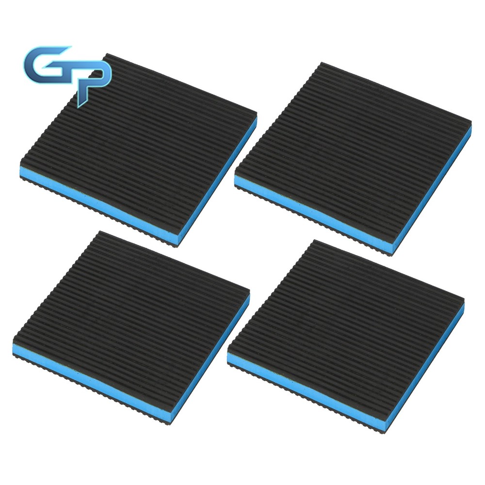 4 Pack 6"x6"x7/8" Equipment Vibration Pads Multi-Layer Construction