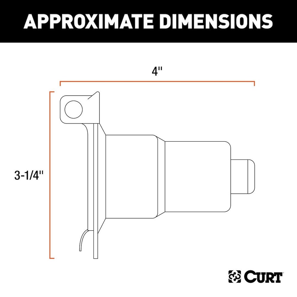CURT 58220 TRAILER CONNECTOR