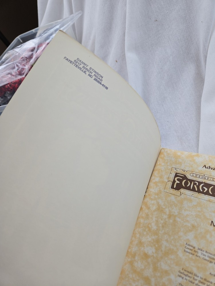 Advanced Dungeons & Dragons Moonshae Forgotten Realms D&D TSR 1987 No Map
