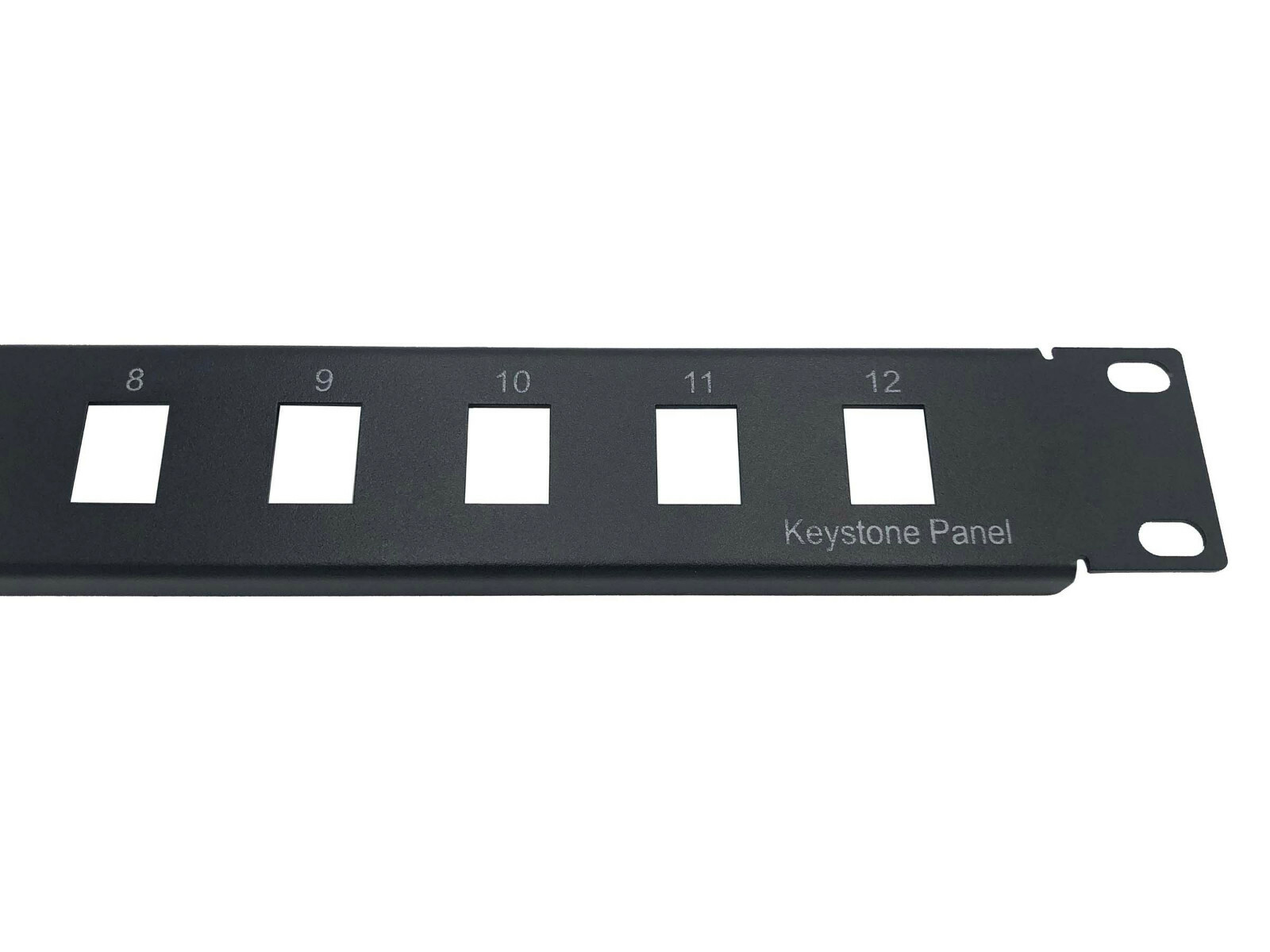 CNAweb 12 Port Unloaded Keystone Rack Mount Network Patch Panel 1U