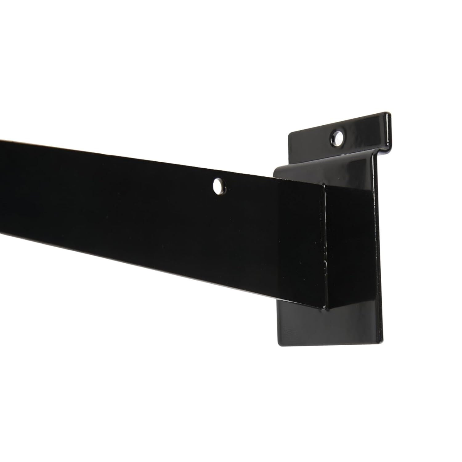 24 Slatwall 8" Knife Shelf Brackets Black Lip Retail Shelving Display Bracket