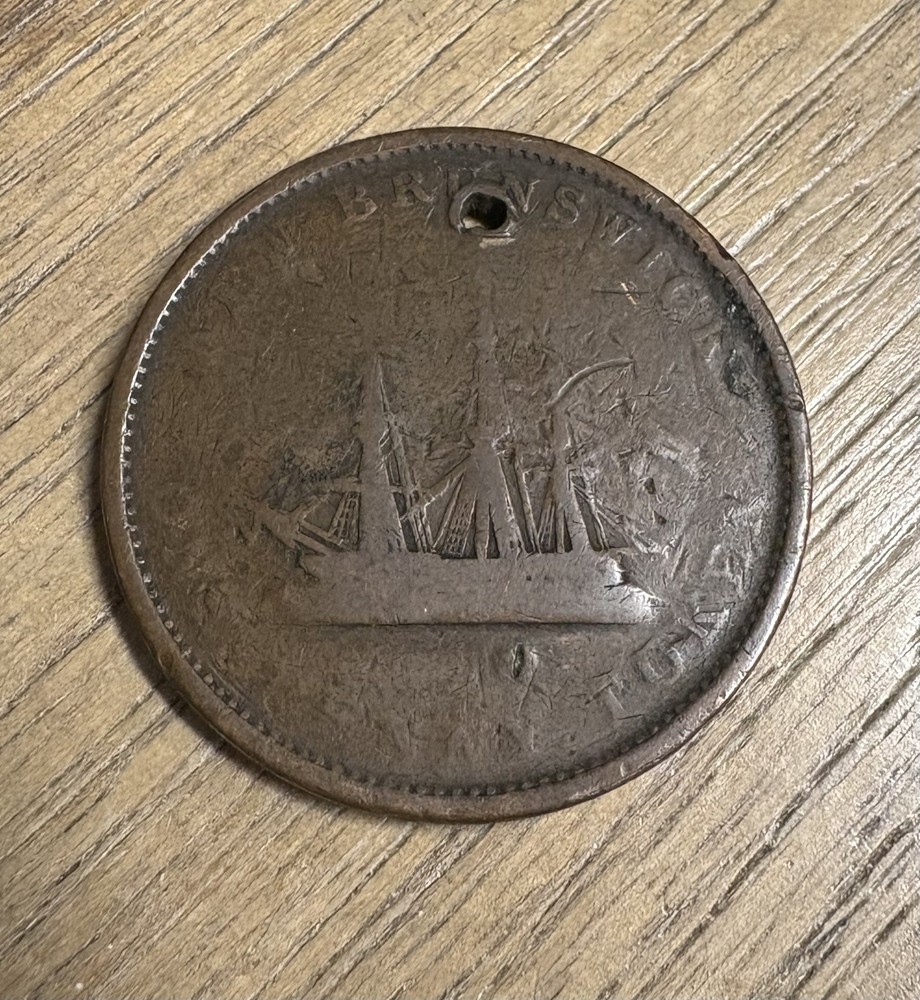 1843 New Brunswick one penny