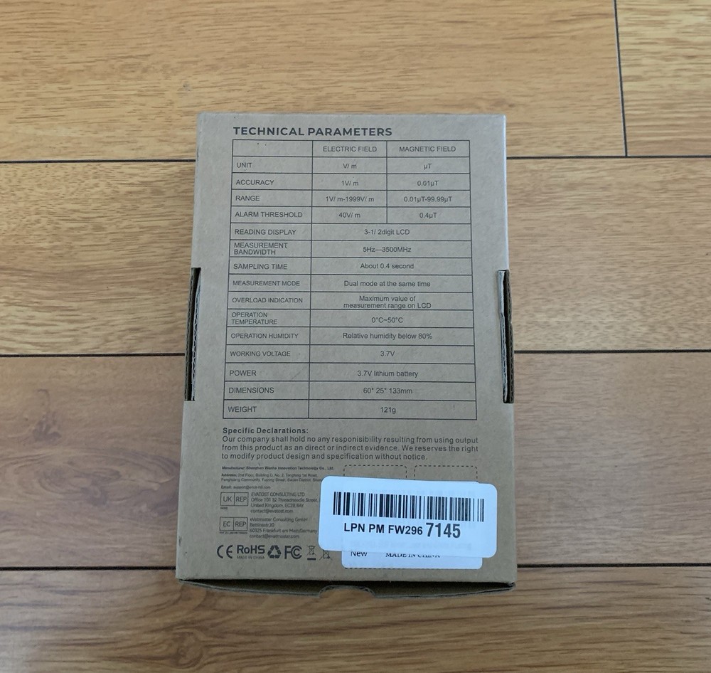 ERICKHILL EMF Meter, Detects Electric and Magnetic Fields, Handheld Digital...