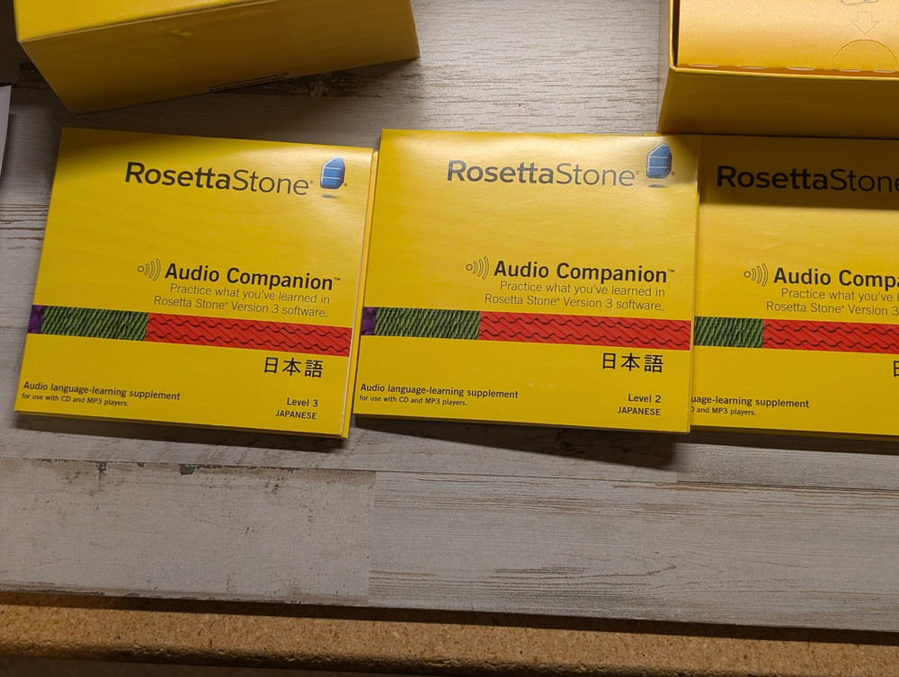 Rosetta Stone Japanese Level 1 2 3 Language Learning Software *READ*