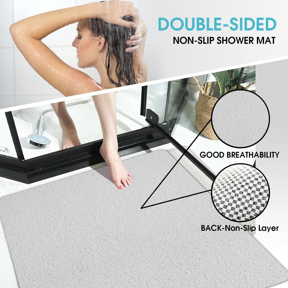 Non Slip Shower Mat, Comfortable Bath mat for Textured Surface,Quick Drying E...