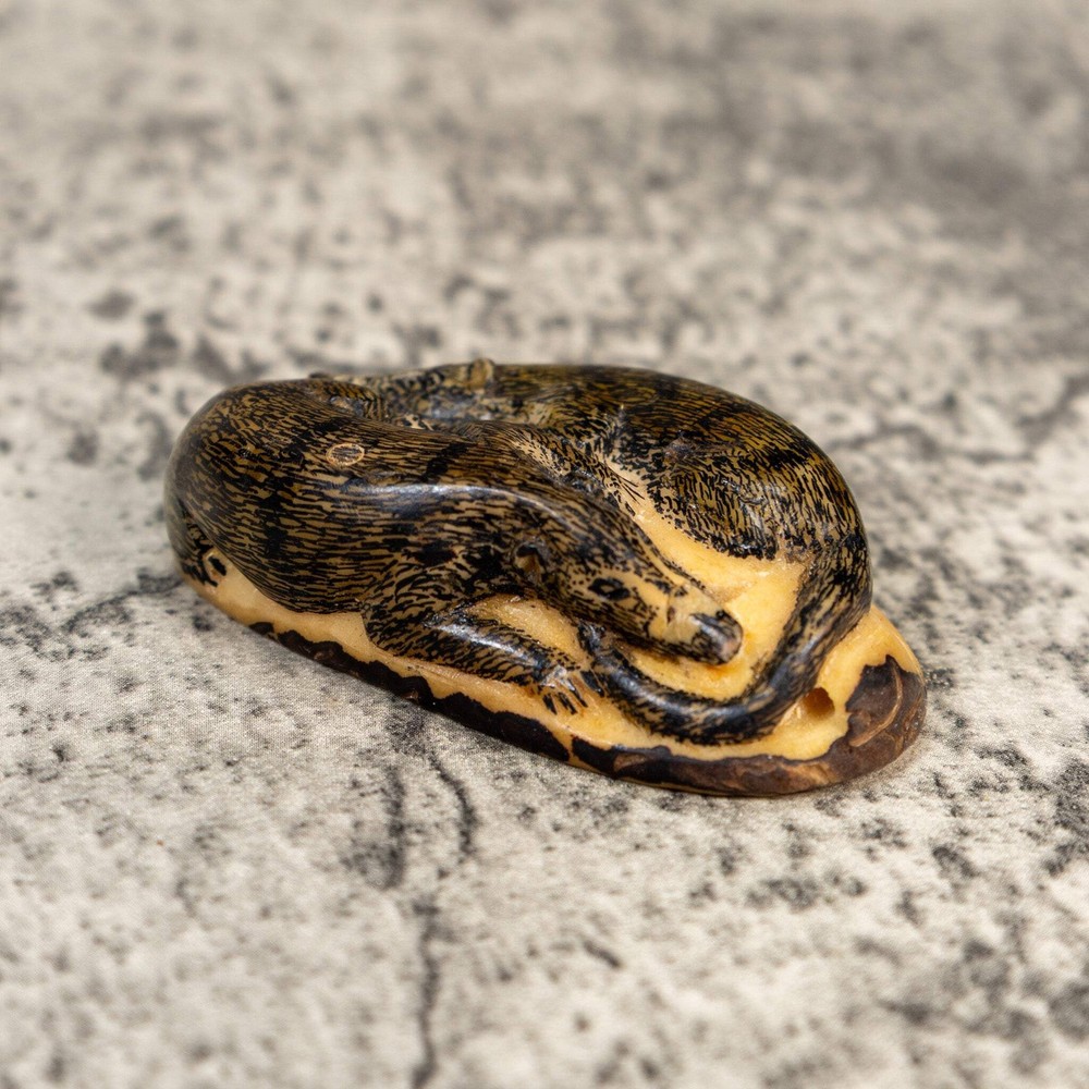 Double Coatimundi Tagua Carving