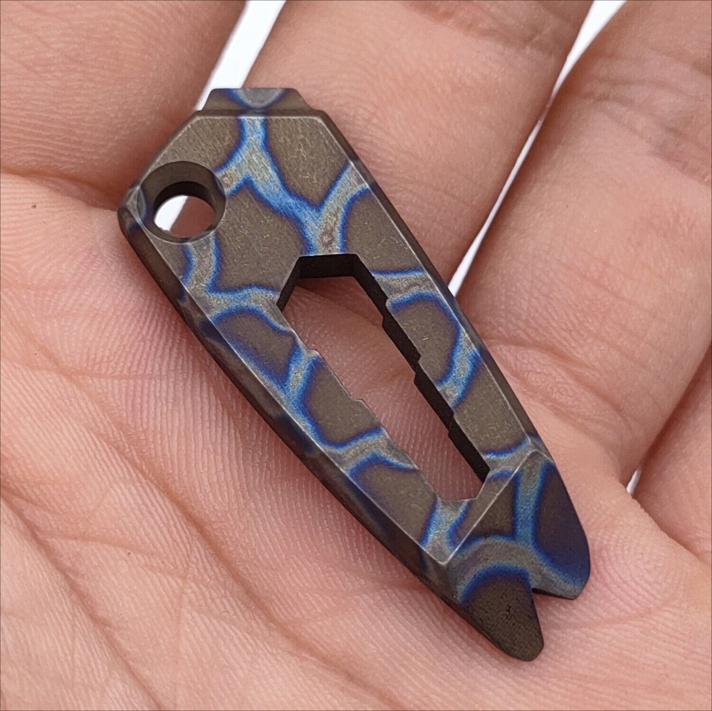 Solid TC4 Titanium Alloy Outdoor EDC Multi Tools Crowbar Pry Bar Screwdriver