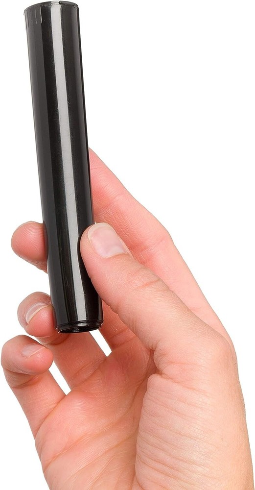 Airtight Solid Black Squeeze Container Waterproof Childproof. Snap Closure x5