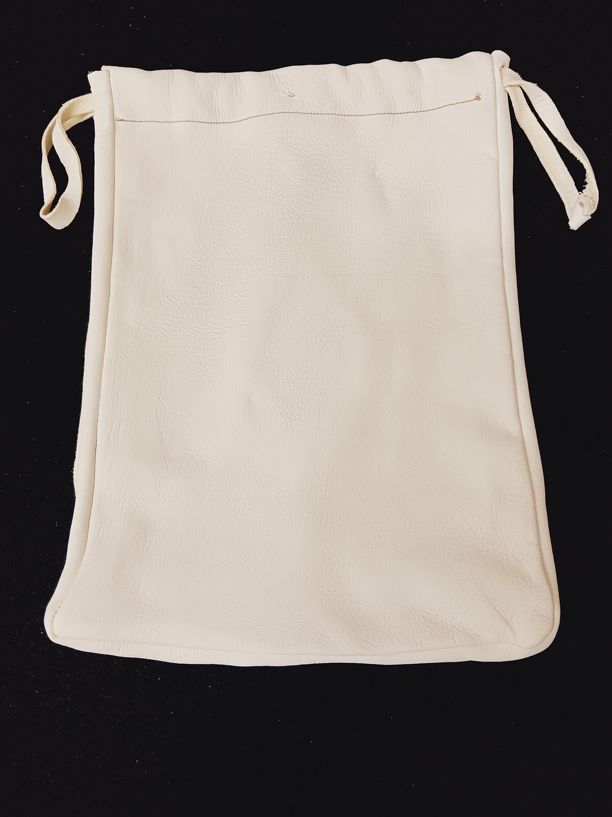 NICE LARGE HAND CRAFTED CUT BEADED BUCKSKIN NATIVE AMERICAN INDIAN PURSE/BAG