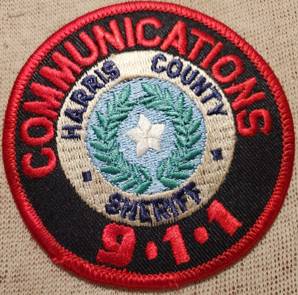 TX Harris County Texas 911 Communications Sheriff Patch (3In Diameter)