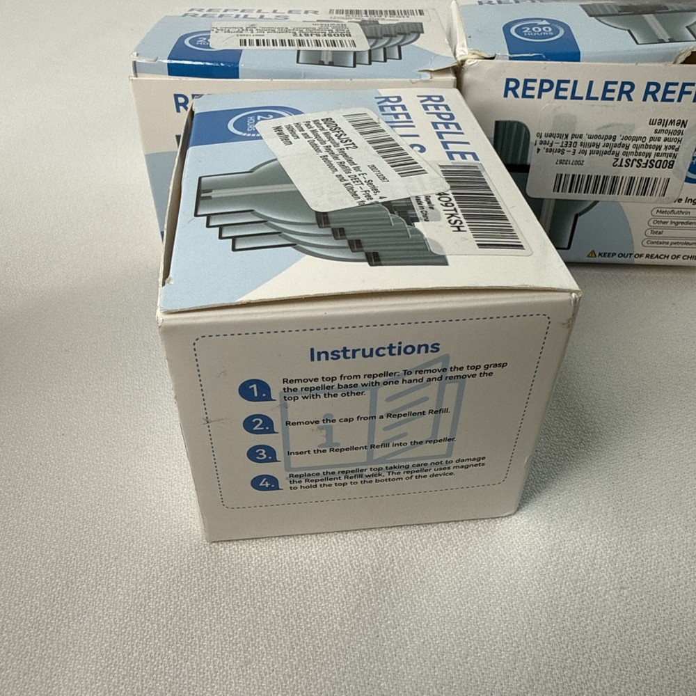 3 Pack (12 PC) Quito Repeller Refills 200 Hours.