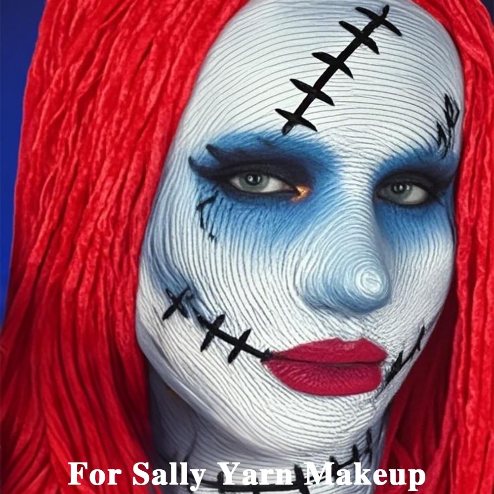 Sally Makeup Kit,Complete Sally Corpse Bride Makeup Set for Halloween SFX Sta...