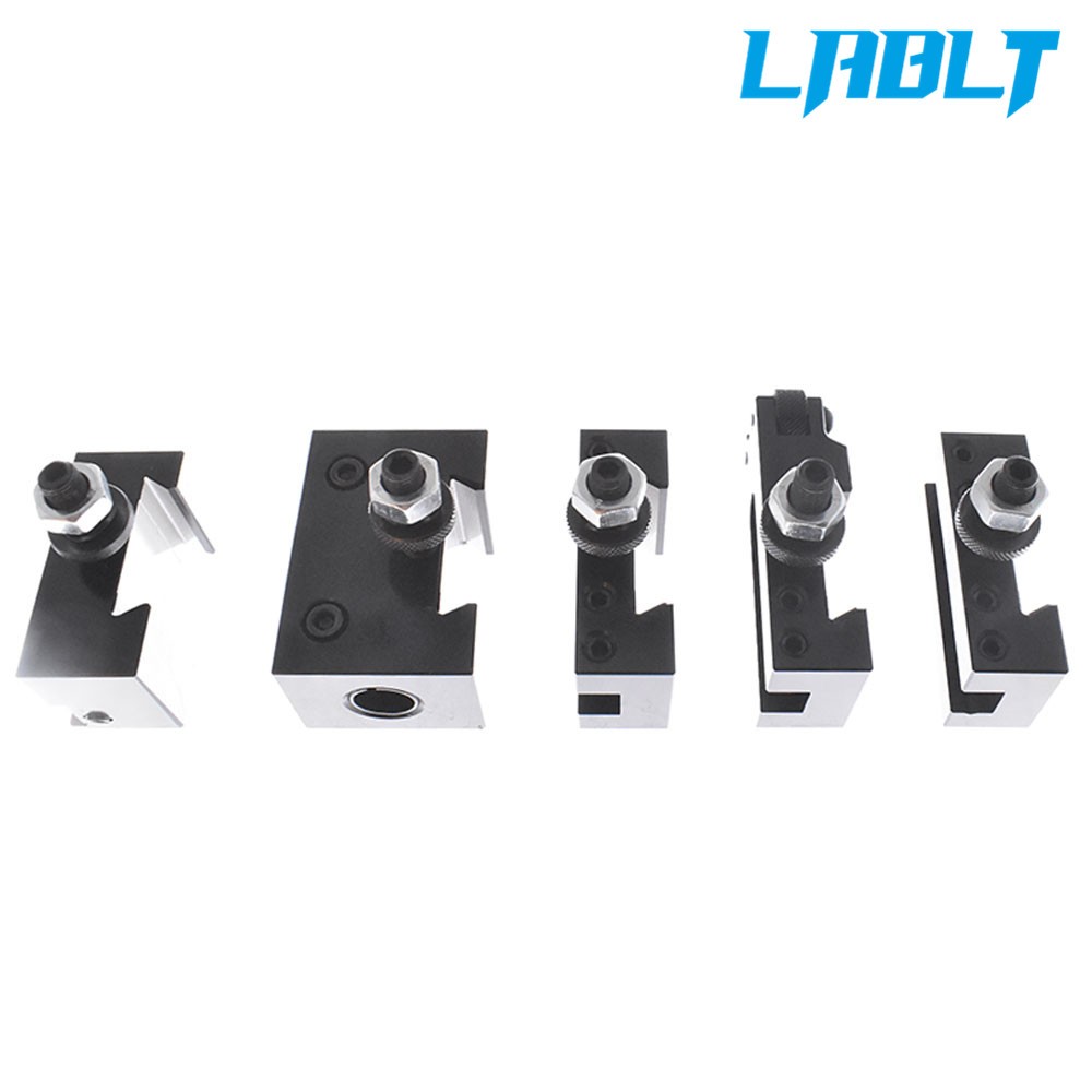 LABLT 6PCS AXA 250-100 Piston Type Quick Change Tool Post Set Swing Dia 12"