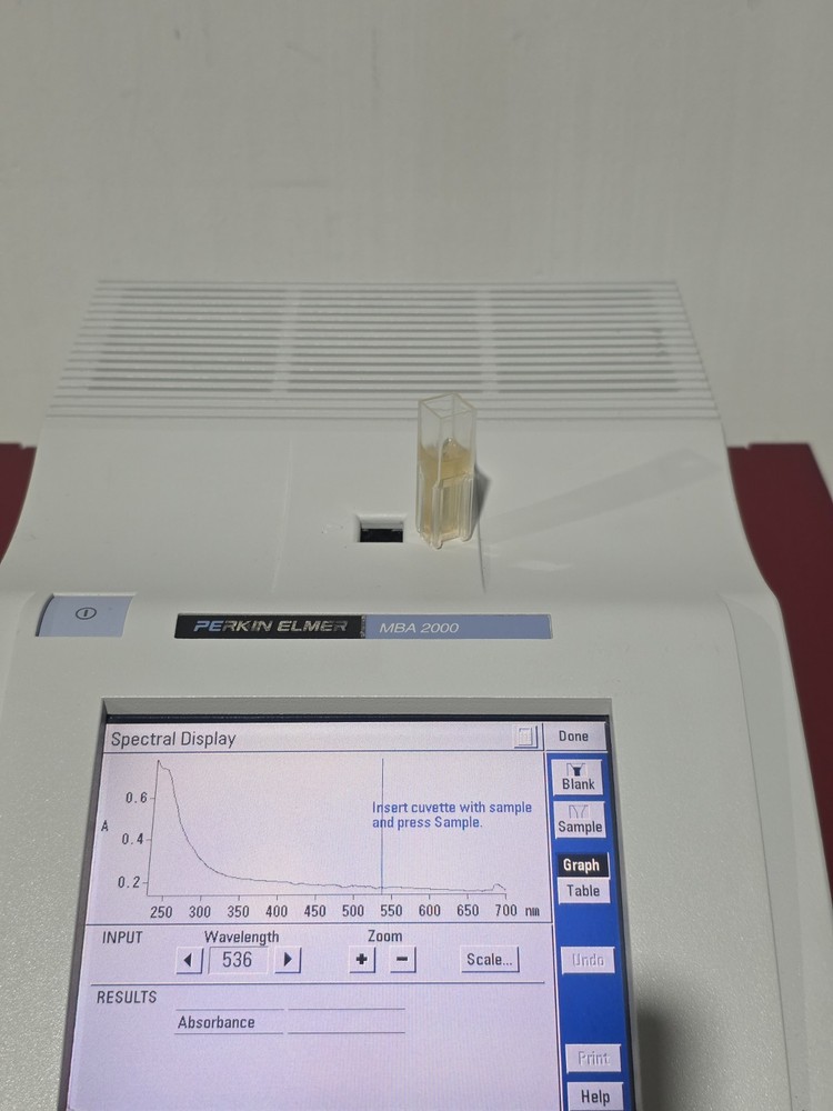 Perkin Elmer MBA 2000 UV/Vis Spectrophotometer