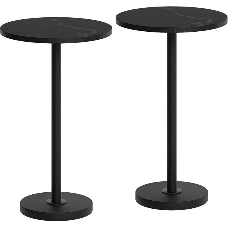 Sturdy Round Side Table Compact End Table Storage Display in Small Spaces New