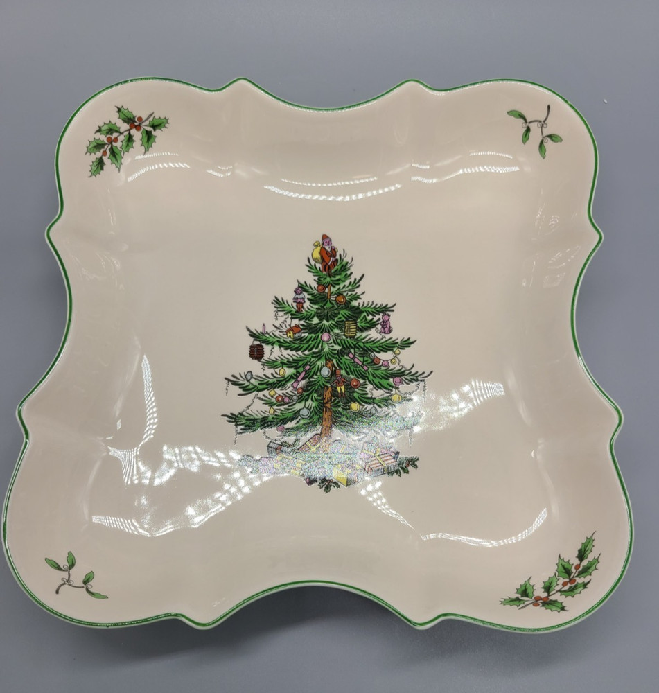 Spode England CHRISTMAS TREE 7" Devonia Serving Tray Square
