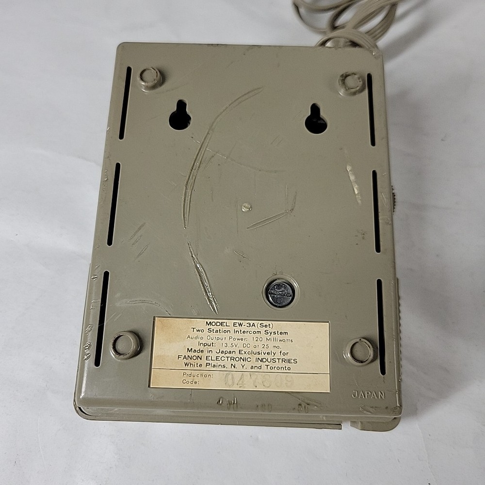 Vintage Fanon Echo Wireless 2 Intercom System Push To Talk Communication Device