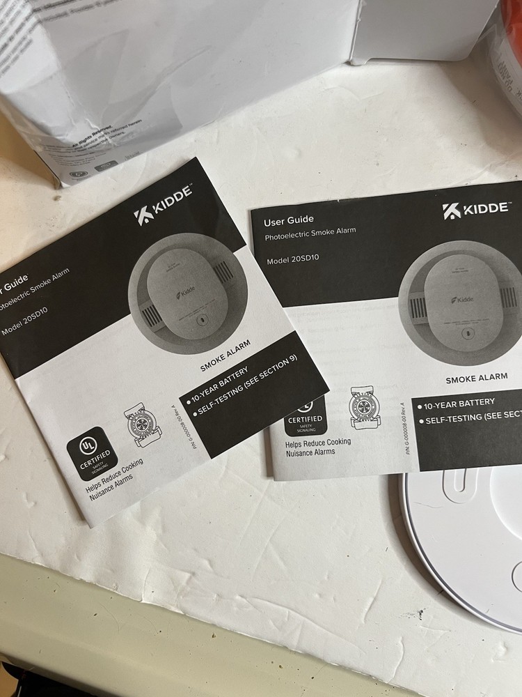 2 Pack Kidde Smoke Fire Alarms Model 20SD10 DETECT 10-Year Battery