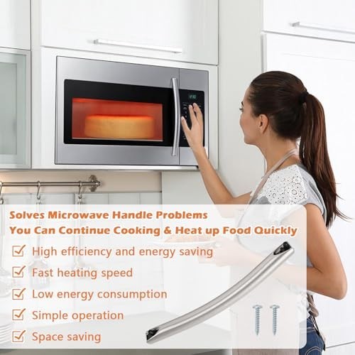 Microwave Door Handle Replacement Compatible with Samsung Models - Durable & Eas